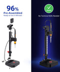 Vertical Heat Set Insert Press Tool With 90W Soldering Iron for 3D printing, fully assembled with linear rail.