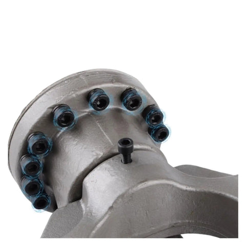 Heavy Duty Hydraulic Rebar Cutter Tool Electric Steel Bar Bender For Small Portable Threading Pipes Rb16 Model showing connection bolts.