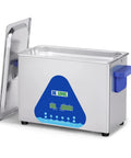 Pro Grade Ultrasonic Jewelry Cleaner 4L 120W With Heater Digital Control And Timer Includes Basket 40KHz Cleaner For Jewelry Glasses Chains Watches FullWave SemiWave Degas Modes, SUS304 tank front view
