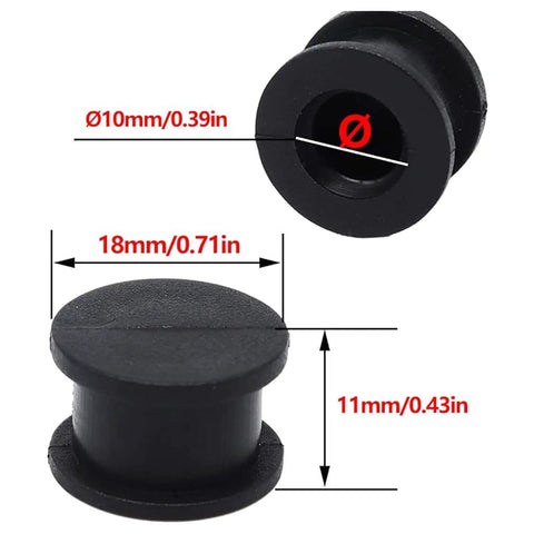 Two Pack Automatic Transmission Shift Cable Bushing Repair Kit 09G321397A dimensions detail view