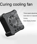 Portable Soldering Fume Extractor with 10000 RPM Brushless Motor, showcasing LED visibility, metal body, and cooling function.