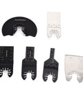 Heavy Duty Oscillating Tool Blades Kit Carbon Steel Multitool Blades For Metal And Wood Versatile Cutting Options displayed on white