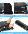 Step-by-step use of Space Saving Vacuum Bags For Travel 10 Pack No Pump Needed Compression Storage Bags For Luggage And Home Packing