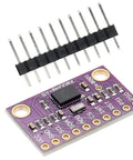 Top Notch 9DOF IMU AHRS Sensor Module High Accuracy For AR VR Applications And IoT Projects BNO085 Based Motion Sensor For Robotics Wearables Drones And Mixed Reality Experiences purple PCB with header pins