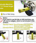 Diamond core drill bit, 2in SANLEETEK, laser-welded diamond hole saw for granite/marble/concrete/quartz, 5/8-11