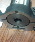 Six Inch Precision Machine Spacer With Adjustable Chuck And Six Masking Plates For Milling Drilling Jig Boring viewed from the side.