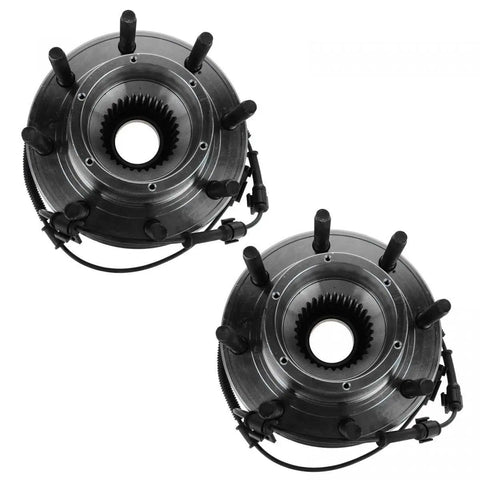 2 Piece Wheel Hub And Bearing Assembly Front Left And Front Right For Passenger And Driver Sides Beefed Up Replacement Kit