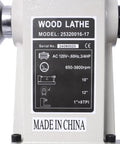 Top Shelf Benchtop Wood Lathe Machine Packing A Beefy 3/4 Horsepower Motor With Sweet 650 To 3800 RPM Adjustments, Generous 12 Inch Swings And Roomy 18 Inch Reach For Serious Woodturners detailed control panel.