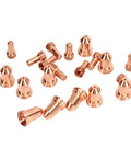 20 Piece Brass Plasma Electrode Tip Kit For PT80 IPT 80 PTM 80 Plasma Cutters Replacement Parts Includes 10 Electrodes And 10 Nozzles