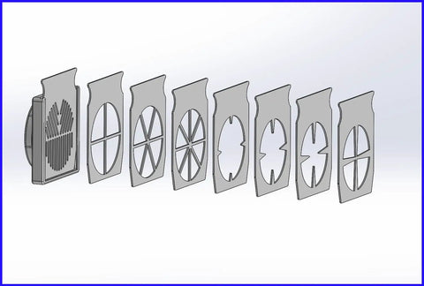 Pro Bahtinov Focusing Mask Kit With Front Holder For ZWO Seestar 50 Telescope including removable and spike masks displayed.