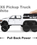 Hand activates Tough As Nails 1 To 24 Diecast Off Road Pickup Toy Truck With Light And Sound, Metal Construction, 6x6 Off Road Vehicle.