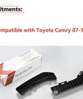 Front bumper bracket pair for Toyota Camry 2007-2011, black plastic, RLB-HILON, driver and passenger side