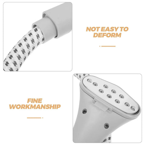 Replacement Steam Hose And Nozzle Kit For Garment Steamer With Clip Design, high temperature plastic tube, metal head detail