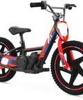 Lightweight Electric Dirt Bike For Kids Kid Friendly, 24V Detachable Battery, 170 340W Motor, Dual Hand Brakes, Twist Throttle, Off Road Electric Balance Bike For Ages 3 To 12, Speeds Up To 10 To 12 MPH, Safe For Beginners And Fun, red side view