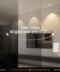 Dimmable Recessed LED Light Fixture With 2 Heads in living room, adjustable brightness from 10% to 100%, high CRI 97