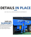 Rock Solid Heavy Duty Hydraulic Scissor Lift Table For Big Time Warehouse Cargo Handling Mobile Platform with safe leg support detail.