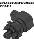 Ambient Air Temperature Sensor With Connector Pigtail Harness Compatible With Buick Envision 2016 2017 Cadillac ATS 2017 CT6 2016 Escalade 2015 2016 Escalade ESV 2015 2017 XT5 2017 GMC Acadia 2017 Canyon 2017 OEM 13583411 Replacement black sensor