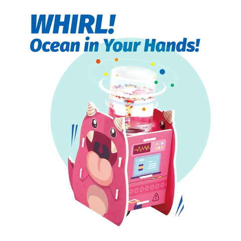 Tornado In A Bottle STEM Kit For Kids Build A Motorized Water Vortex Learn Weather Science With QR Tutorials