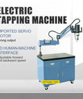 Heavy Duty Electric Tapping Machine With Auto Oil And Air Blow For M3 To M16 Threads. Includes 9 Piece Collet Set. Adjustable servo motor design.