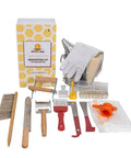 All In One Beekeeping Starter Kit With Bee Smoker And 16 Handy Tools For Beekeepers Including Uncapping Fork and Bee Brush