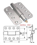 Heavy Duty Stainless Steel Container Door Hinge Built Like A Tank For Rugged Industrial Job Sites And Cargo Trailers Rust Proof Shop Ready Mounting Hardware with measurement diagram.