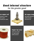 Energy Saving Direct Acting Normally Closed Solenoid Water Valve For Home And Industry, Fits One Quarter Inch One Eighth Inch One Half Inch Three Quarter Inch Fittings, Works With AC 220V Or DC 24V, 24 Hour Power, Color 2W500-50, Size DC Twelve Volt, brass body and copper coil