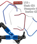 Beefed Up Aluminum Front And Rear Wide Sway Bar Kit For 1/10 Slash Stampede Rustler Rally 4X4 RC Cars, multi-color bars