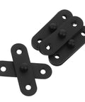Concealed Pivot Hinges Set, 4 Pcs, 38mm Hole Distance, Heavy Duty Stainless Steel Hidden Door And Window Hinges