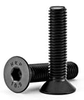 Flat Head Hex Socket Cap Screws Built For Tough Jobs 10mm Diameter 30mm Length M10 One Point Five Pitch Countersunk Bolts Ten Point Nine Grade Alloy Steel Black Oxide Finish Allen Hex Drive Fully Threaded Metric Machine Screws 10 Pack