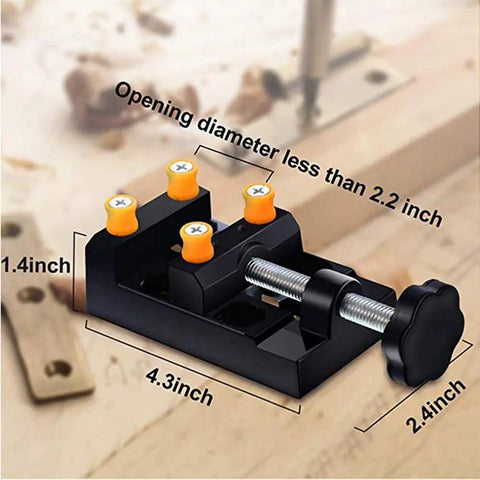 Mini bench vise with dimensions for 37 Piece Pin Vise Hand Drill Kit For Jewelry Making Mini Manual Drill Set Micro Twist Drill Kit
