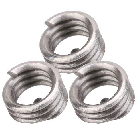 Stainless Steel Wire Thread Insert Kit For Screw Hole Repair, 50 Pcs SUS304 Bushing Inserts, Thread Saver For Auto, Marine, Aviation And Electronics, Quick Fix For Damaged Female Threads, Beefed Up Durable Repair Kit For Loose Holes. Three SUS304 inserts
