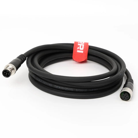 IO Link Sensors And Actuators To ET200 RF18xC M12 5 Pin Male To Female Aviation Sensor Connector PVC Cable 2M coiled view