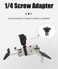 Vlog Ready Drone Camera Mount Top Carry Extension Bracket With One Quarter Inch Screw Tripod Adapter, drone fit