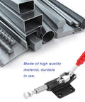 Heavy Duty Galvanized Iron Toggle Clamp For Welding And Sheet Metal Jobs. This Quick Fix Push Pull Hand Tool Delivers Amazing 530 Lb Force To Hold Your Workpiece Tight In Any Horizontal Or Vertical Spot Around The Shop. on metal parts