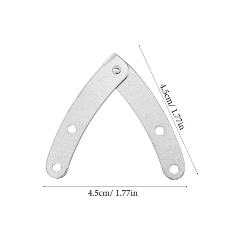 10 Pack Silver Tone Drop Down Lid Hinges With Lid Stay Support For Flap Doors And Cabinets Easy Install DIY Projects Wooden Wine Cases