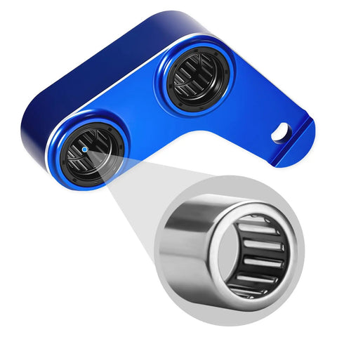 1.5 Inch Rear Drop Link Kit for Dirt Bikes, 40mm Lowering Link, CNC Aluminum, Blue Finish, Race Ready, Fits YZ125, YZ125X, YZ250, YZ250X, YZ250F, YZ450F, WR250F, WR450F Ready To Install blue CNC aluminum rear lowering link with needle bearings