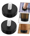4 Pack Adjustable Rubber Shock Absorber Feet Pads For Noise Reduction And Vibration Control On Cabinets Tables And Appliances
