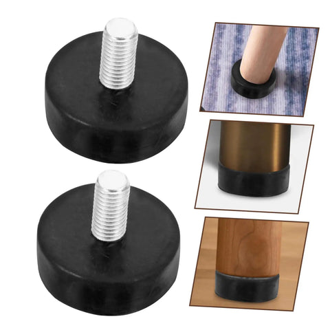 4 Pack Adjustable Rubber Shock Absorber Feet Pads For Noise Reduction And Vibration Control On Cabinets Tables And Appliances