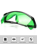 Green Laser Enhancement Glasses Eye Protection Safety Goggles For Green Laser Level Rotary And Multi Line Laser Tools DIY Pros Trust Adjustable Temple And Protective Box Included