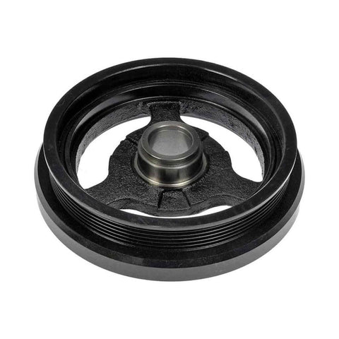 Hummer H3T Harmonic Balancer Assembly For 2009 2010 Cast Iron Black Serpentine Drive Belt Replacement Fits OEM 12578070 12578071