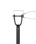 Universal Top Tube Bike Rack Adapter for Cars, adjustable crossbar mount close-up, showing tool-free 18-28 inch setup mechanism.