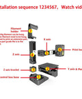 Installation diagram for No Fuss Starter Frequency Division Multiplexing 3D Printer For Beginners with labeled components.