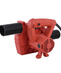 Tough 1600W Dual Purpose Blower And Suction Vacuum For Wall Grinder Debris Pickup And All Around Garage Diy Pro Cleanup The Deadset Shop Ready Workhorse in red color, showing hose attachment.