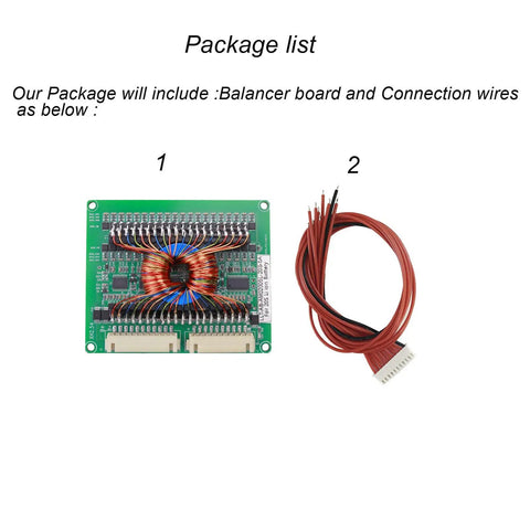 20S 60V Battery Balancer for LiFePO4 LiPo Li-ion Techy Active Balance Module with 5A Balance Current and connection wires.