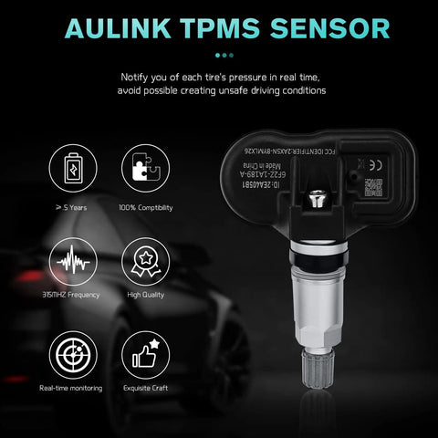 315MHz TPMS Tire Pressure Sensor for Ford Escape 2005 2011 Edge, No Programming Required, OE Quality Sensor With Accurate Readings, Durable Tire Sensor Built To Endure All Weather Conditions And Long Lasting Performance.
