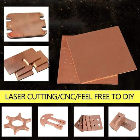 Top Shelf Copper Sheet And Brass Plate Precision Flat Stock 4X6 Inch 100X150mm flat sheets and cut pieces ideal for welding and DIY.