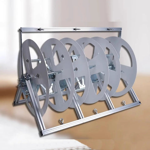 Heavy Duty Steel Wire Spool Rack And Cable Dispenser For Organized Workbench Industrial Grade Wire Organizer That Holds Multiple Spools Durable Cable Caddy For Electrical And Industrial Use Superior Strength Storage Solution Style 2.
