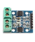 L9110S Dual Motor Driver Module For Arduino, H-Bridge DC Stepper Controller, showing circuit board with green connectors