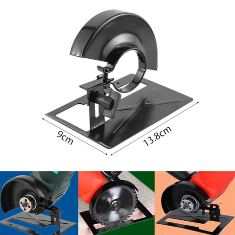 Heavy Duty Thickened Adjustable Steel Angle Grinder Rock Solid Balance Bracket Support Stand Safety Cover for Universal Fit