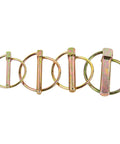 Heavy Duty Dowel Pin Set With 50 Pieces In Four Sizes For Ring Tractors Mowers And Trailers Locking Iron Pins In Golden Finish